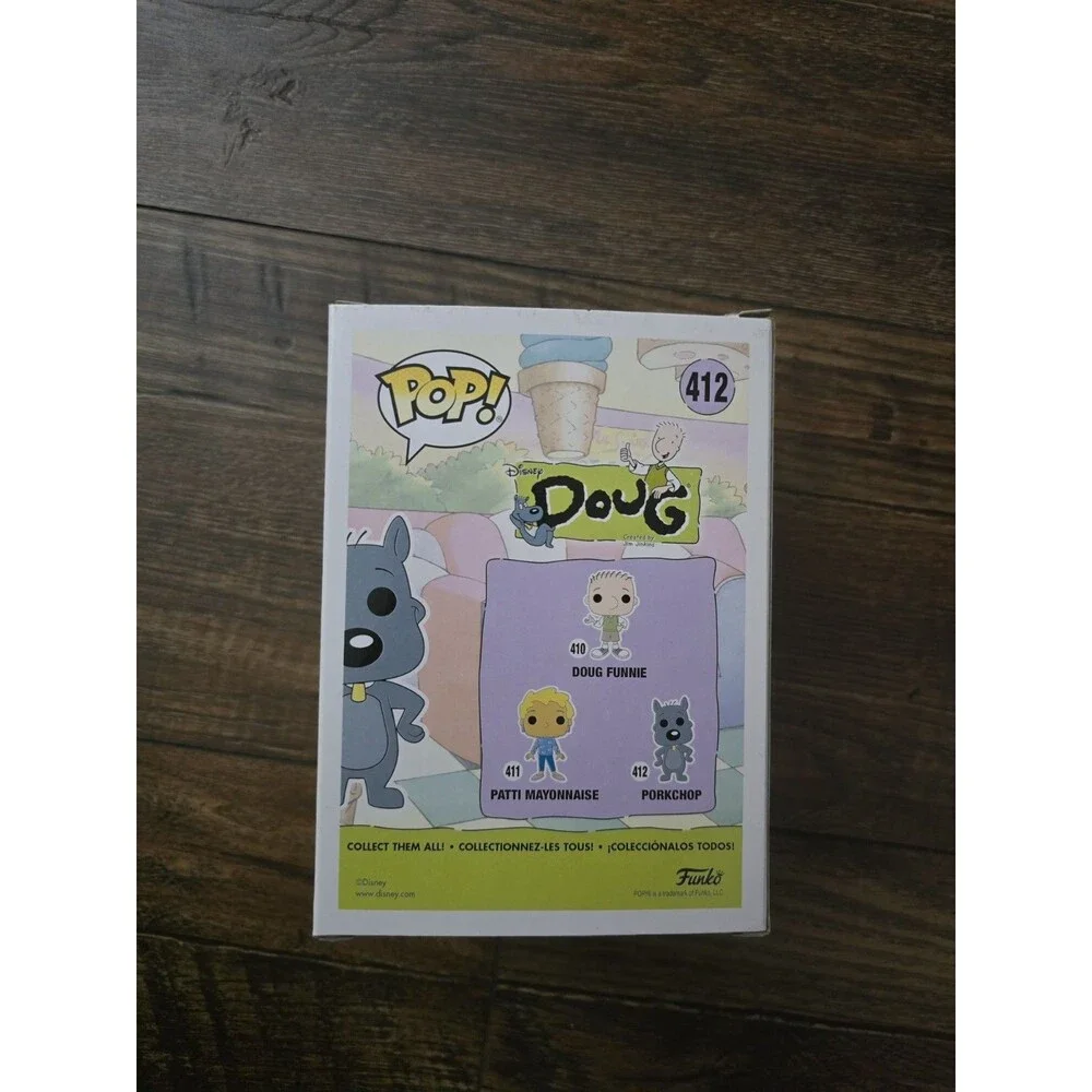 Funko Pop! Disney Doug Porkchop #412 Flocked Chase Vinyl Figure (Gray)